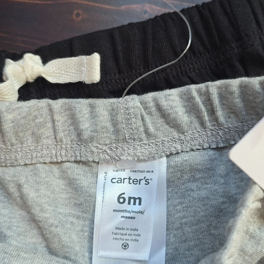 Carter's Kids Gray and Black Joggers Set